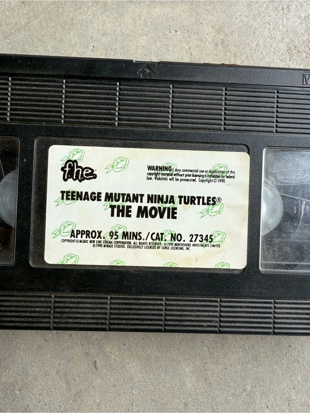 : The Movie VHS Tape - Black